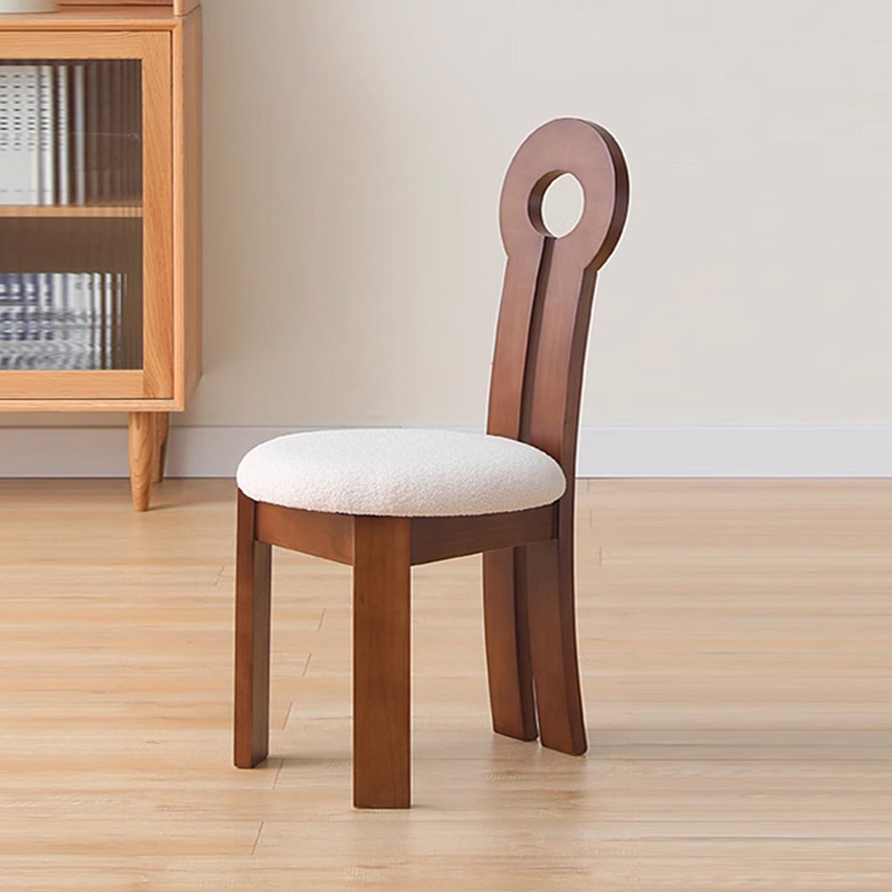 LIVARA DC1130 Velvet Fabric Dining Chair Ash Wood Frame