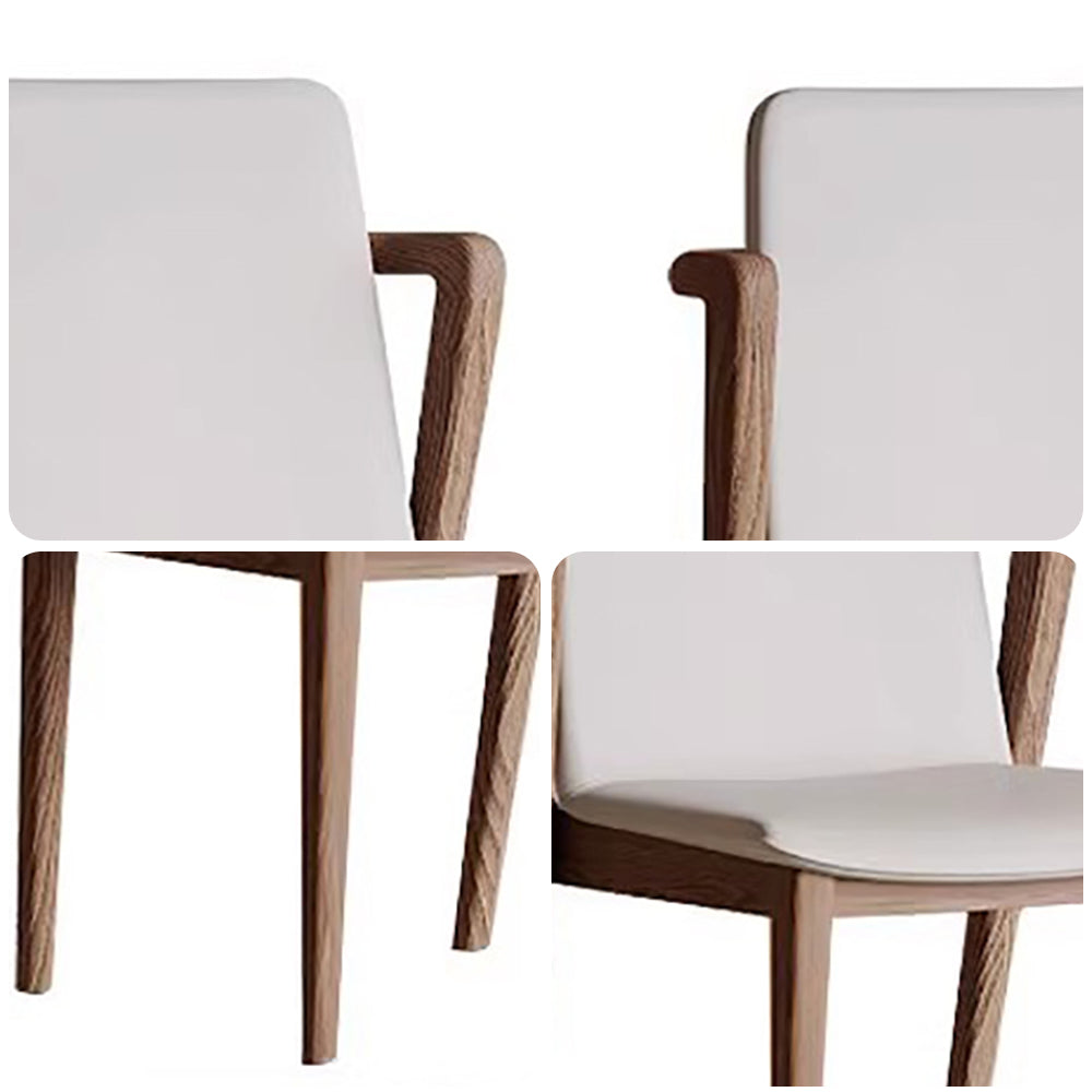 LIVARA DC1131 Synthetic Leather Fabric Dining Chair Ash Wood Frame