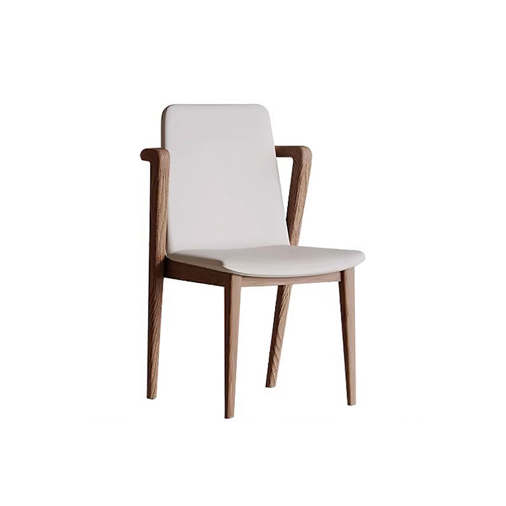LIVARA DC1131 Synthetic Leather Fabric Dining Chair Ash Wood Frame