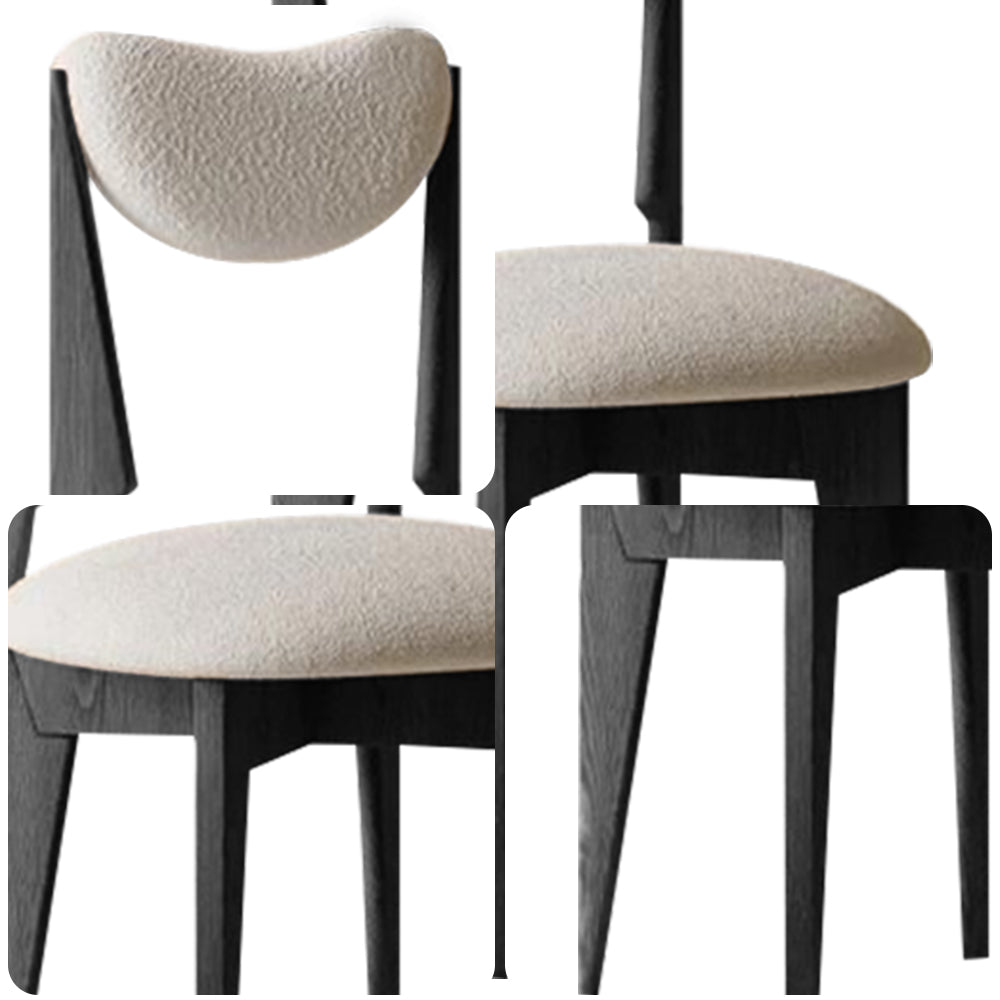 LIVARA DC1135 Ash Wood Dining Chair Modern Casual Style