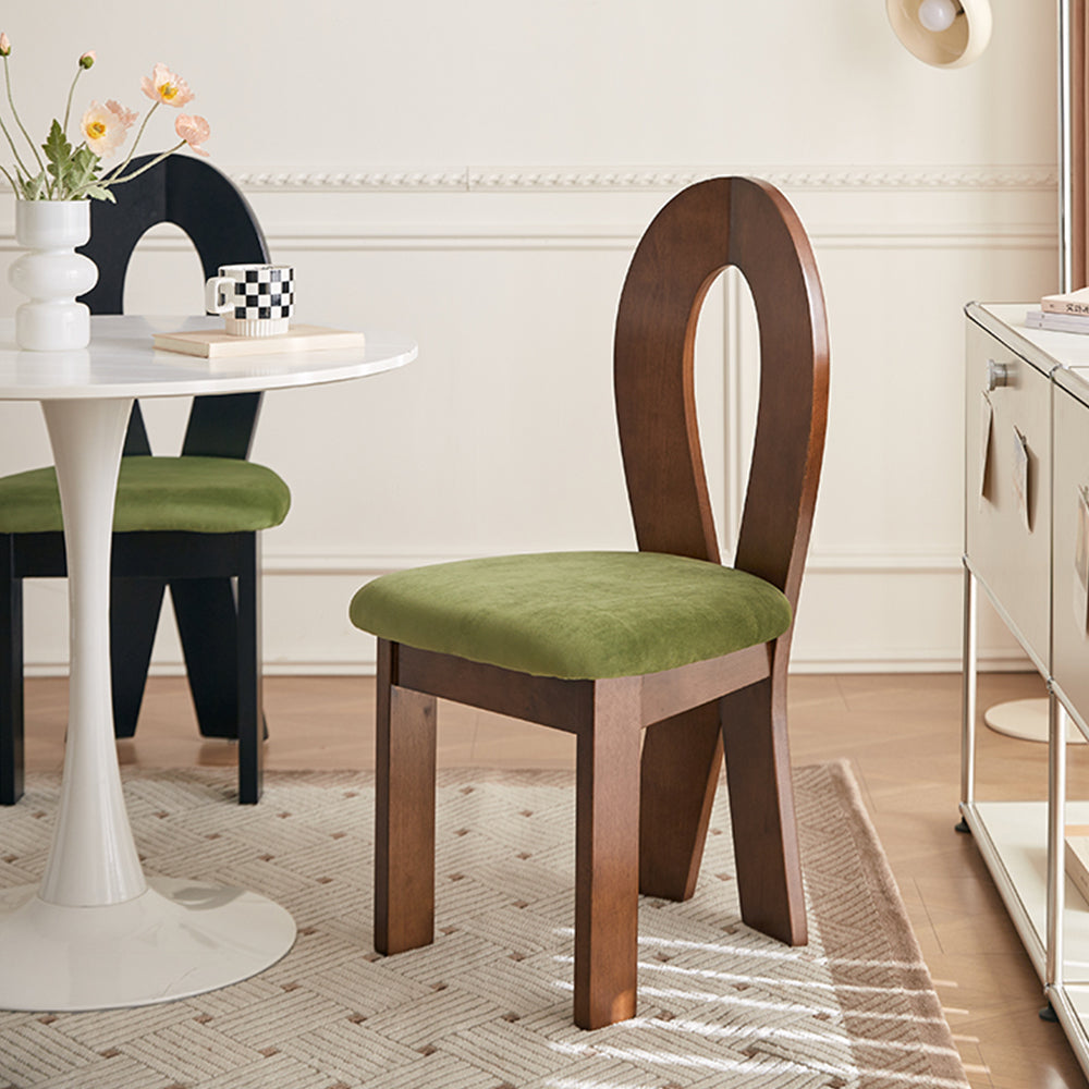 LIVARA DC1136 French Vintage Style Dining Chair Rubber Wood Frame