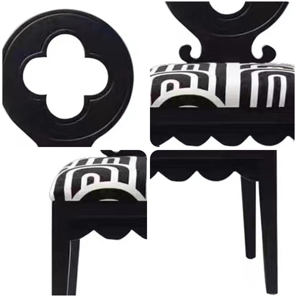 LIVARA DC1137 Vintage Style Dining Chair Ash Wood Frame