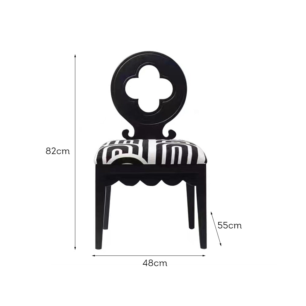 LIVARA DC1137 Vintage Style Dining Chair Ash Wood Frame