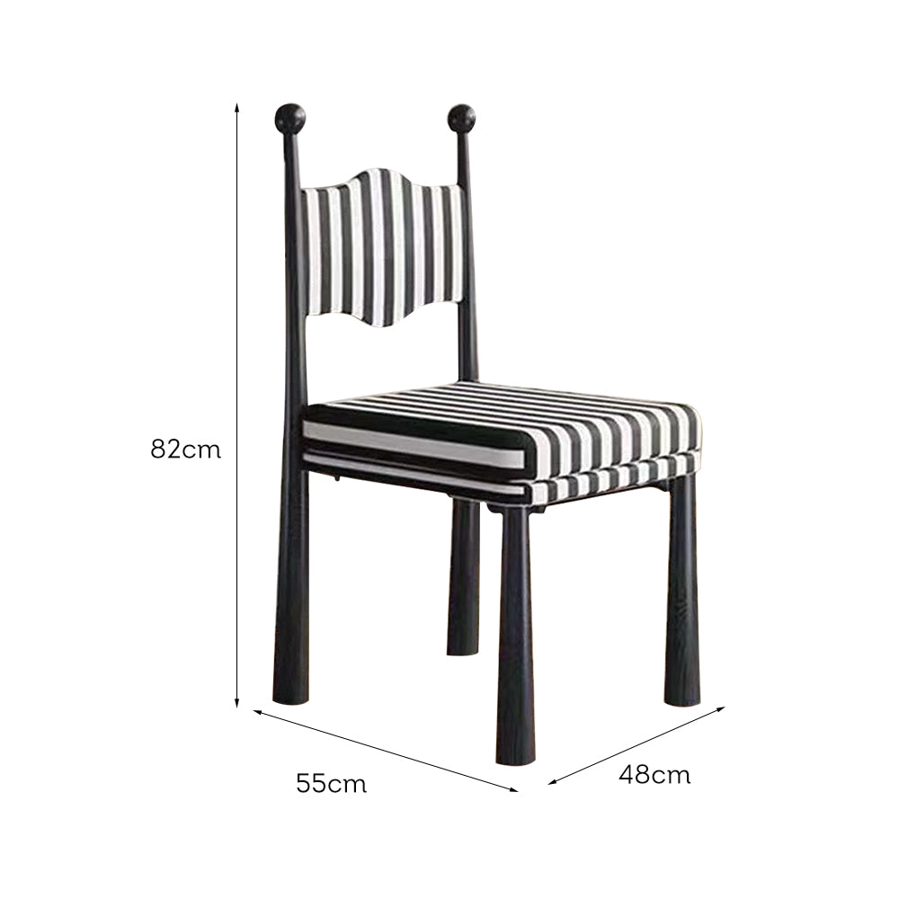 LIVARA DC1141 Vintage Style Dining Chair Ash Wood Frame