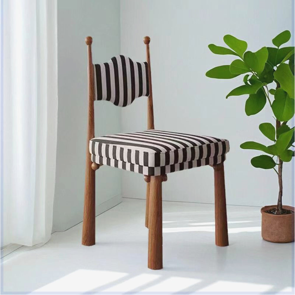 LIVARA DC1141 Vintage Style Dining Chair Ash Wood Frame