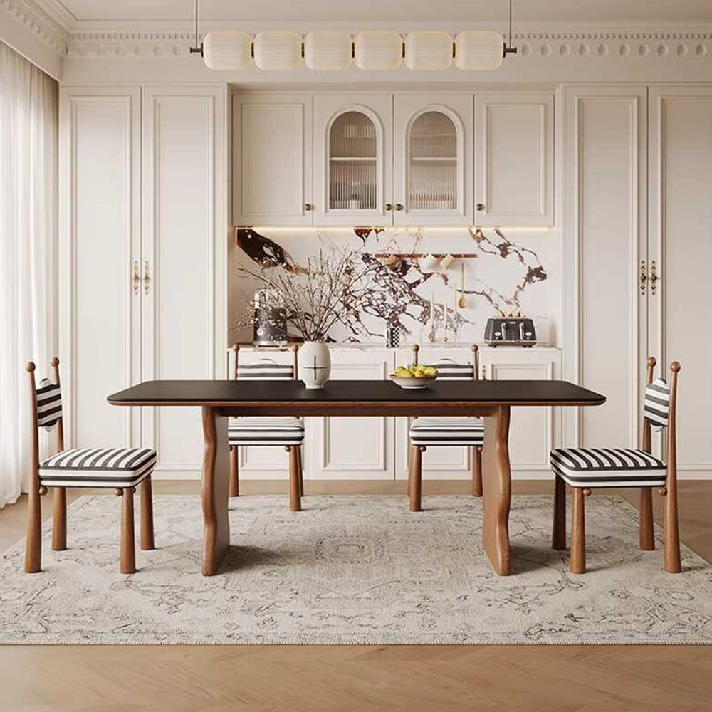 LIVARA DC1141 Vintage Style Dining Chair Ash Wood Frame