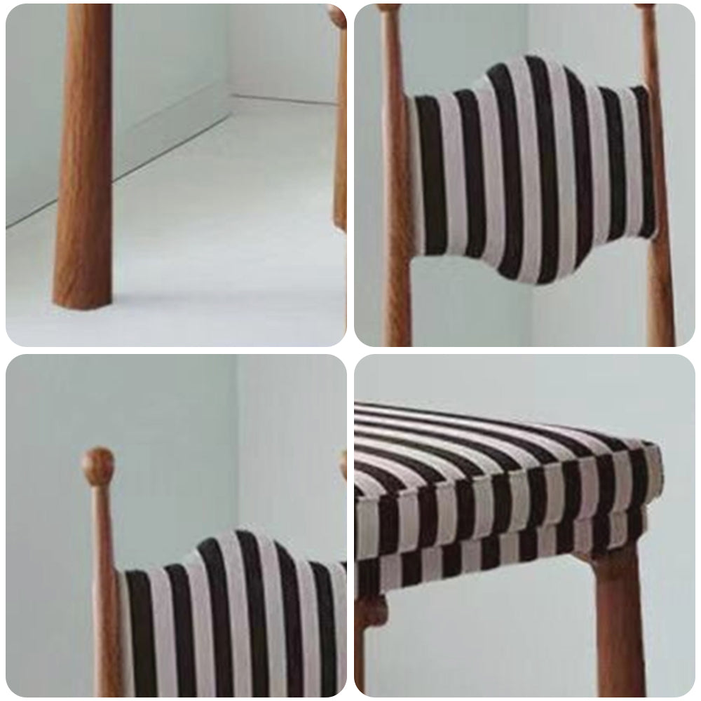 LIVARA DC1141 Vintage Style Dining Chair Ash Wood Frame