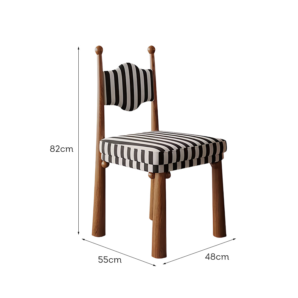 LIVARA DC1141 Vintage Style Dining Chair Ash Wood Frame