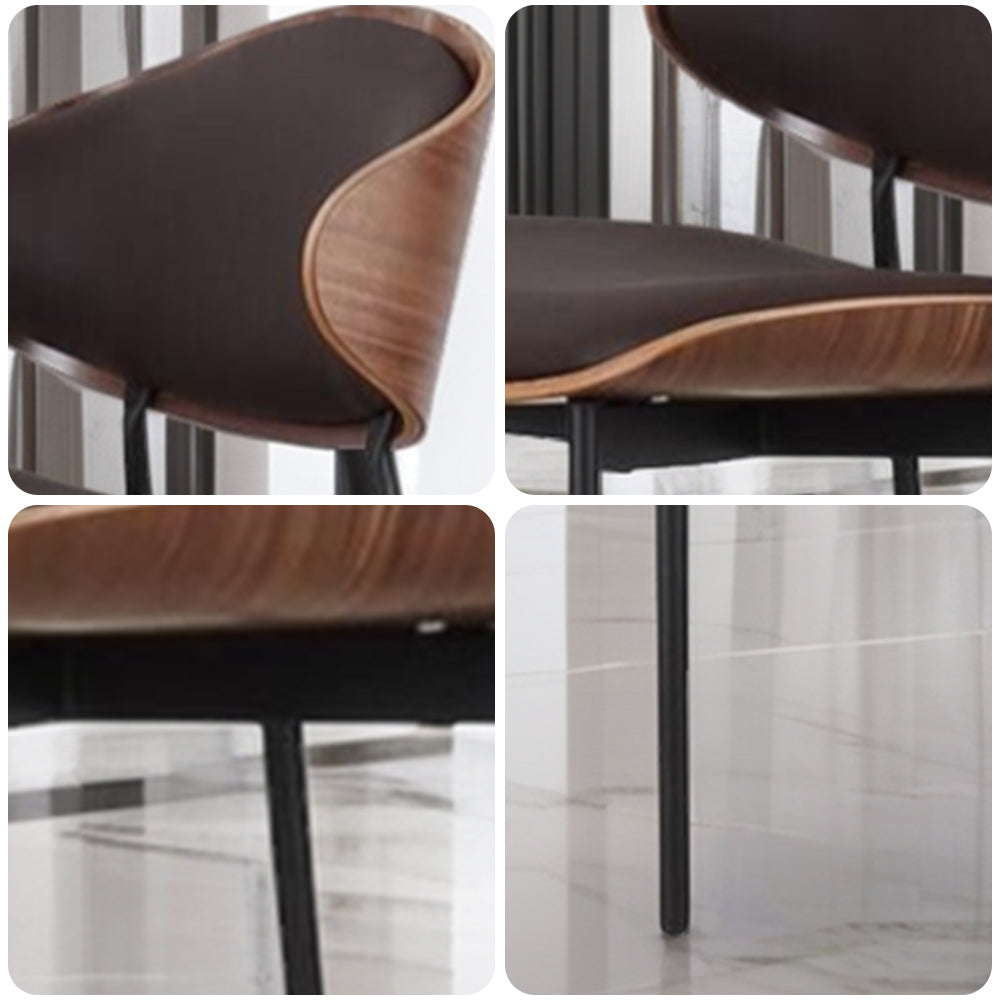 LIVARA DC1144 Italian Minimalist Style Dining Chair Carbon Steel Legs