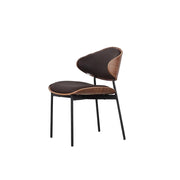 LIVARA DC1144 Italian Minimalist Style Dining Chair Carbon Steel Legs