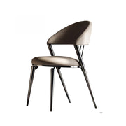 LIVARA DC1146 Faux Leather Fabric Dining Chair Carbon Steel Legs