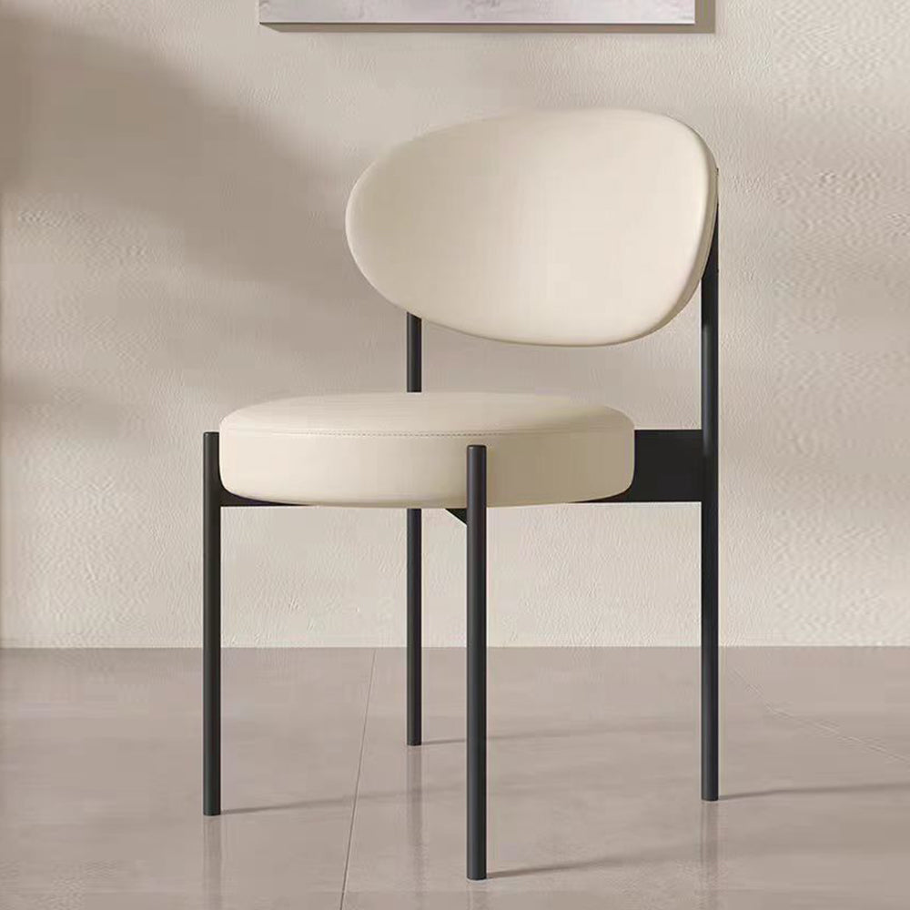LIVARA DC1147 Velvet Fabric Dining Chair Carbon Steel Legs