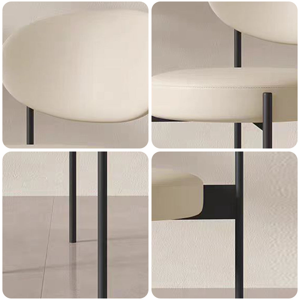 LIVARA DC1147 Velvet Fabric Dining Chair Carbon Steel Legs