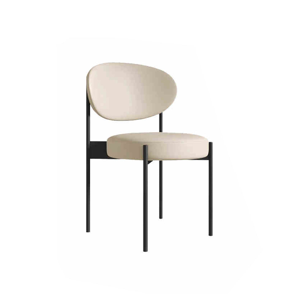 LIVARA DC1147 Velvet Fabric Dining Chair Carbon Steel Legs
