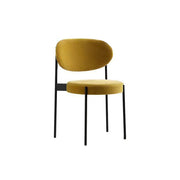 LIVARA DC1147 Velvet Fabric Dining Chair Carbon Steel Legs
