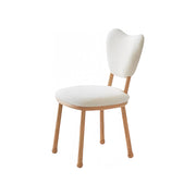LIVARA DC1149 Teddy Fabric Dining Chair Solid Wood Frame