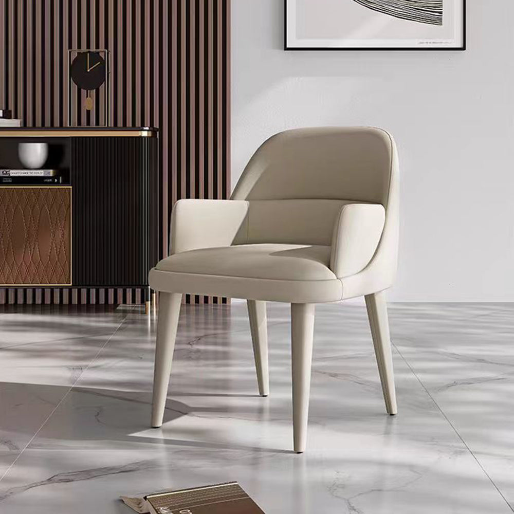 LIVARA DC1151 Matte Fabric Dining Chair Solid Wood Frame