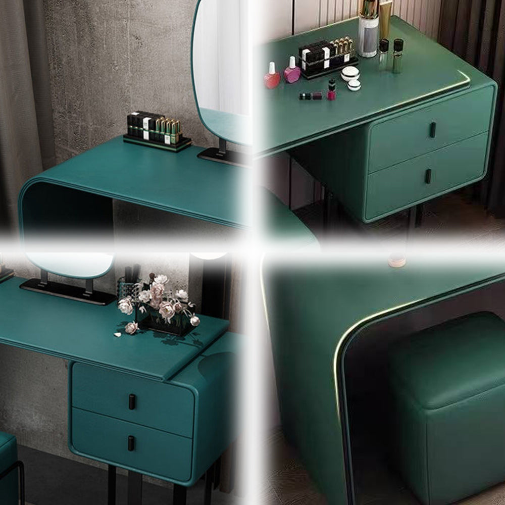 LIVARA DR1008 100-120cm Carbon Steel Dressing Table With Mirror - Green
