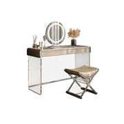 LUXORA DR1024 100-136cm Rock Countertop Lacquered Cabinet Dressing Table - Acrylic