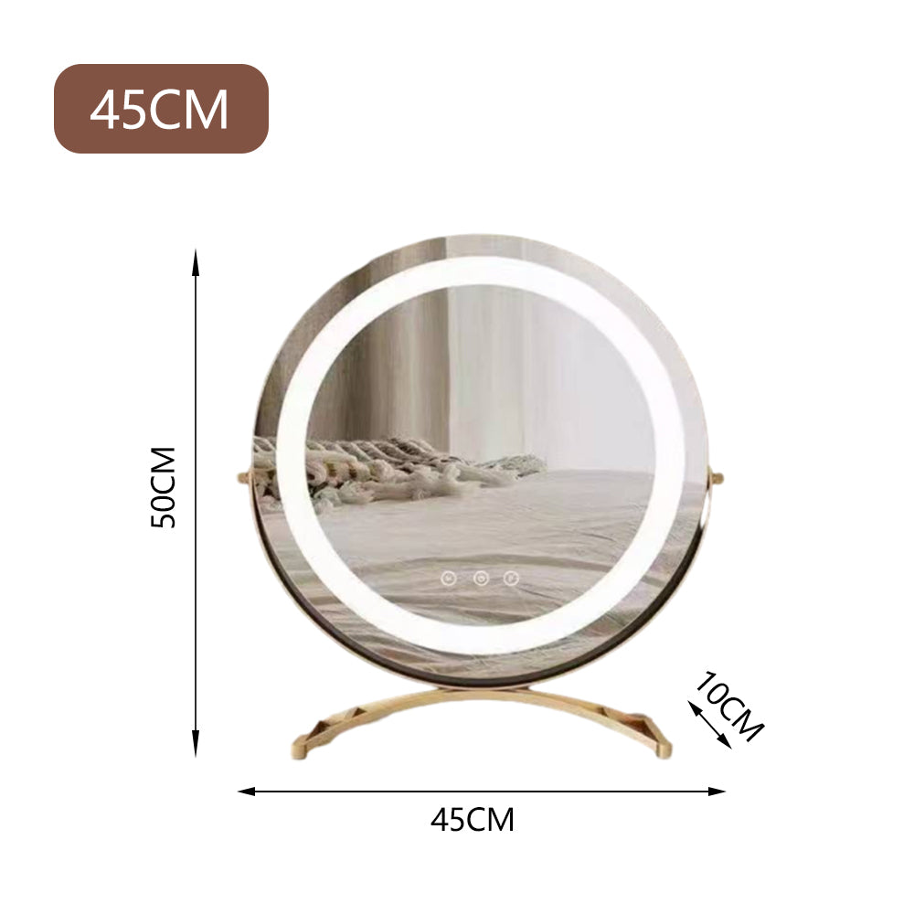 LUXORA DR1026 100-136cm Rock Countertop Stainless Steel Gold-Plated Base Dressing Table