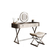 LUXORA DR1028 80-120cm Rock Countertop Lacquered Cabinet Dressing Table