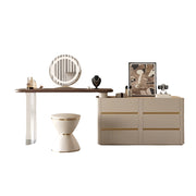 LUXORA DR1039 80-120cm Rock Countertop Solid Wood Cabinet Dressing Table