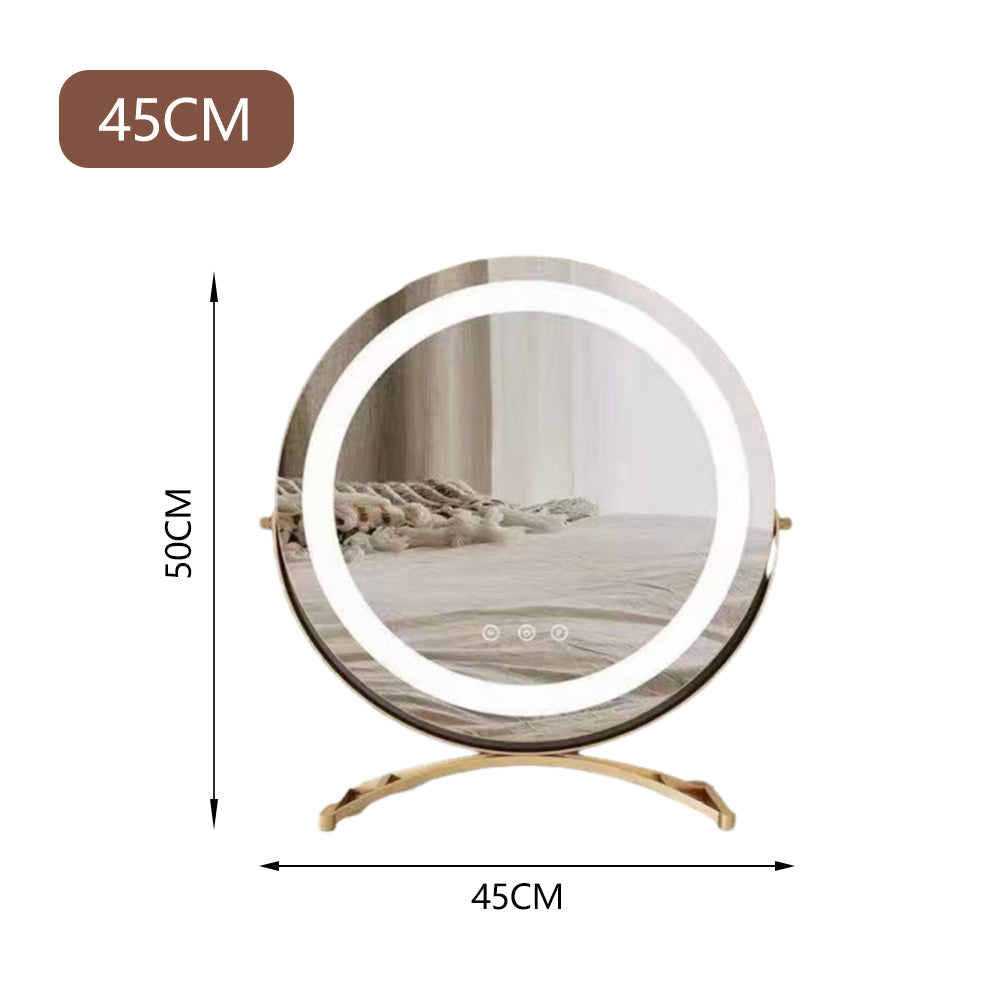 LUXORA DR1042 80-120cm Acrylic Support Solid Wood Cabinet Dressing Table