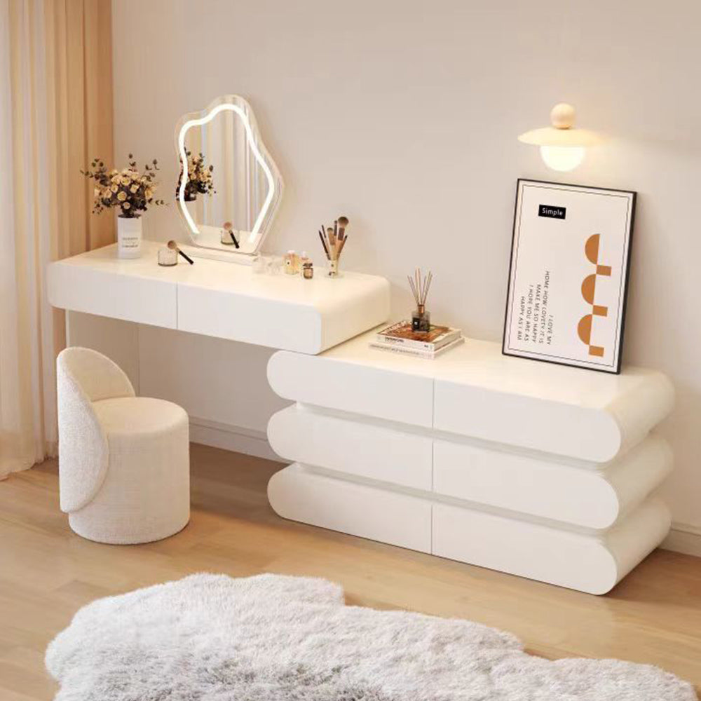 LUXORA DR1061 80-120cm Expandable Solid wood Tabletop Dressing Table