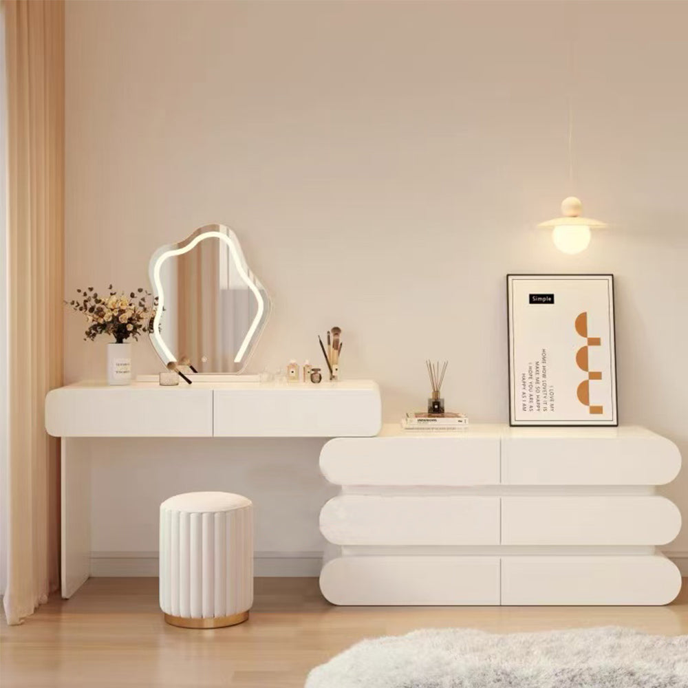 LUXORA DR1061 80-120cm Expandable Solid wood Tabletop Dressing Table