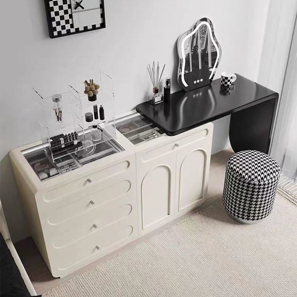 LIVARA DR1064 120cm Expandable Solid Wood Tabletop Dressing Table