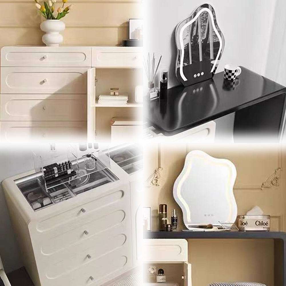 LIVARA DR1064 120cm Expandable Solid Wood Tabletop Dressing Table