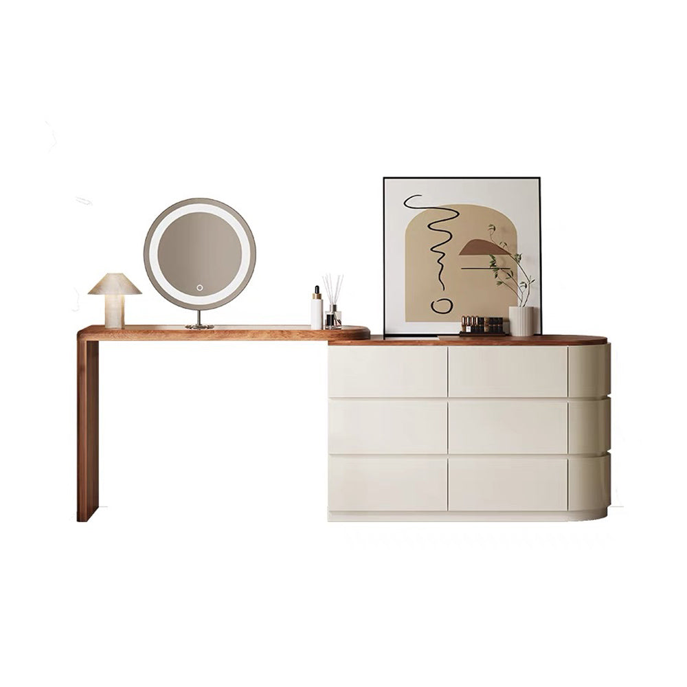 LIVARA DR1065 120cm Expandable Solid Wood Tabletop Dressing Table
