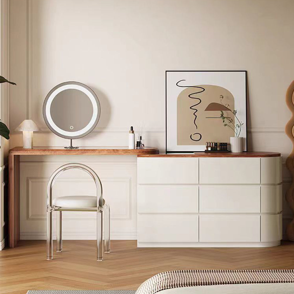 LIVARA DR1065 120cm Expandable Solid Wood Tabletop Dressing Table