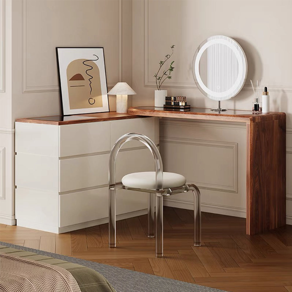 LIVARA DR1065 120cm Expandable Solid Wood Tabletop Dressing Table