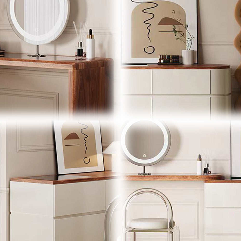 LIVARA DR1065 120cm Expandable Solid Wood Tabletop Dressing Table