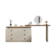 LUXORA DR1103 100-120cm Expandable Pine Frame Solid Wood Dressing Table