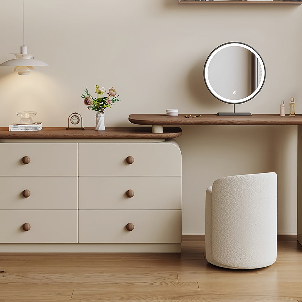 LUXORA DR1103 100-120cm Expandable Pine Frame Solid Wood Dressing Table