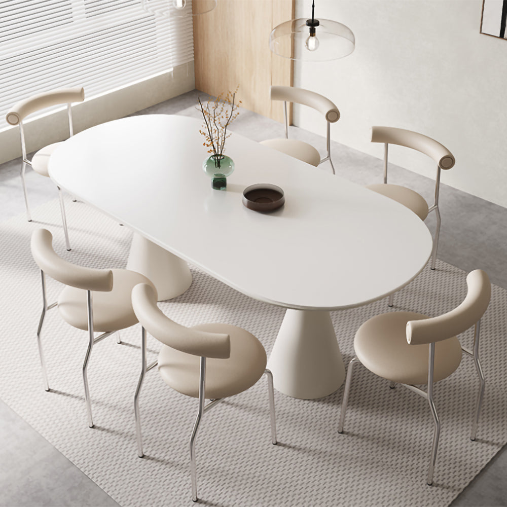 LIVARA DT1001 Minimalist Style 140-160-180cm Sintered Stone Dining Table and Chairs