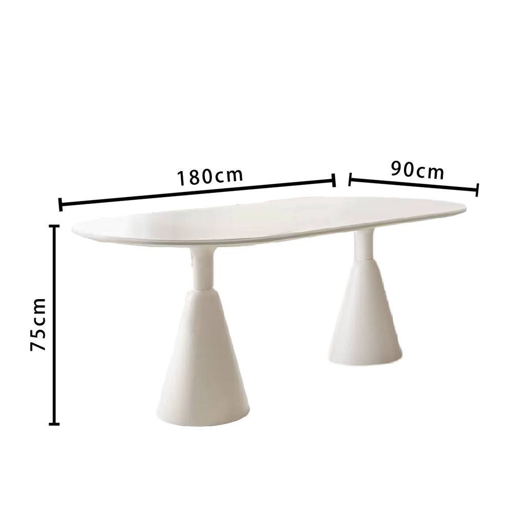 LIVARA DT1001 Minimalist Style 140-160-180cm Sintered Stone Dining Table and Chairs