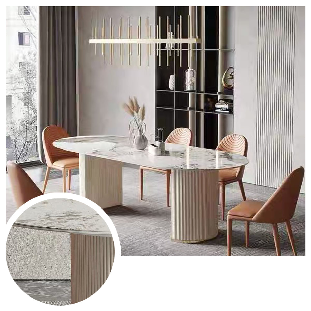 LUXORA DT1003 Minimalist Style 140-160-180cm Sintered Stone Dining Table