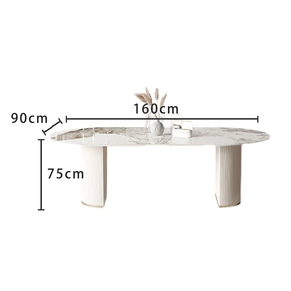 LUXORA DT1003 Minimalist Style 140-160-180cm Sintered Stone Dining Table