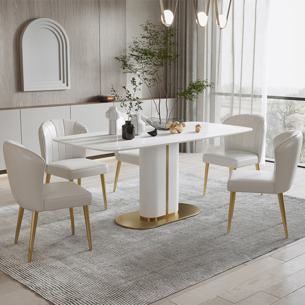 LUXORA DT1007 Modern Minimalist Style 140-160-180cm Sintered Stone Dining Table