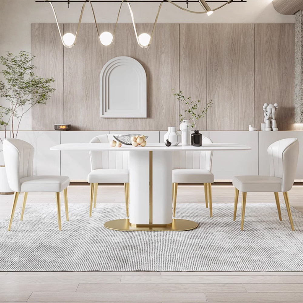 LUXORA DT1007 Modern Minimalist Style 140-160-180cm Sintered Stone Dining Table