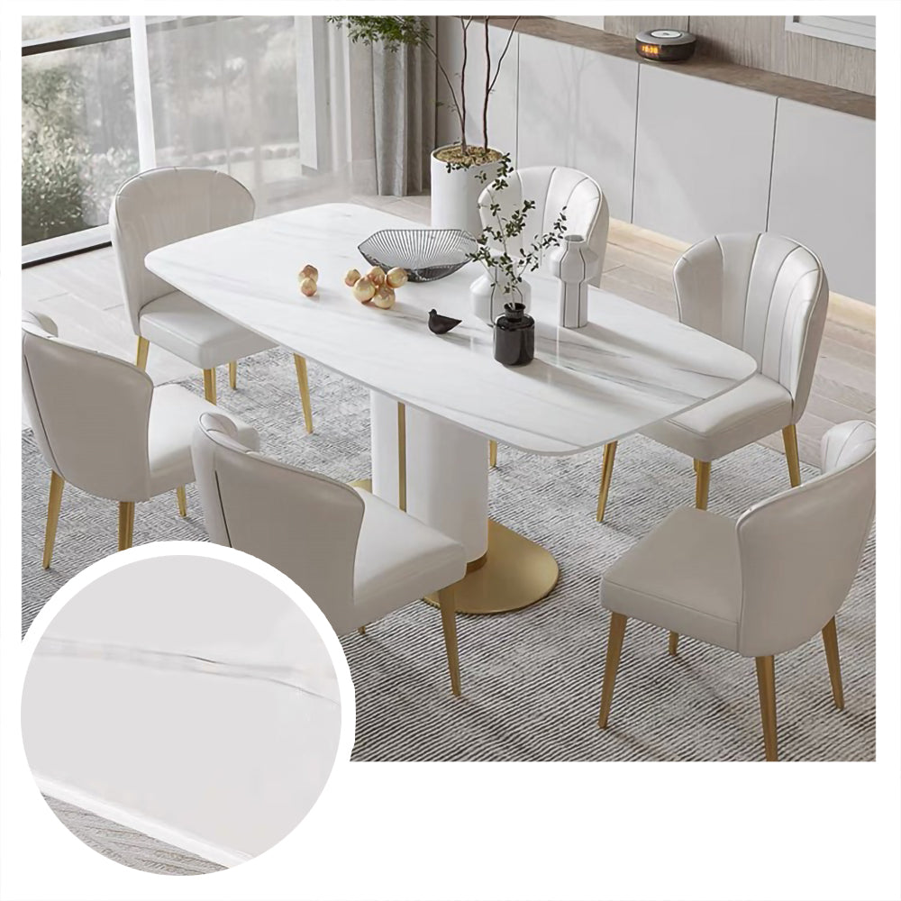 LUXORA DT1007 Modern Minimalist Style 140-160-180cm Sintered Stone Dining Table