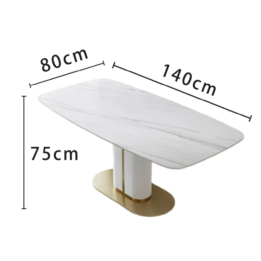 LUXORA DT1007 Modern Minimalist Style 140-160-180cm Sintered Stone Dining Table