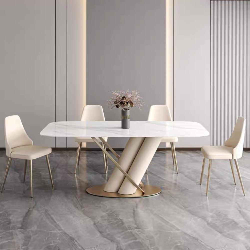 LUXORA DT1008 Light Luxury Style 140-160-180cm Sintered Stone Dining Table
