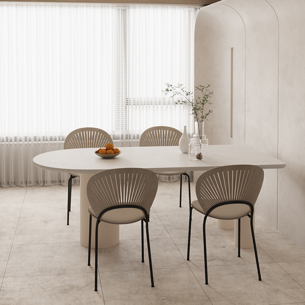 LUXORA DT1012 Minimalist Style 140-160-180cm Sintered Stone Dining Table