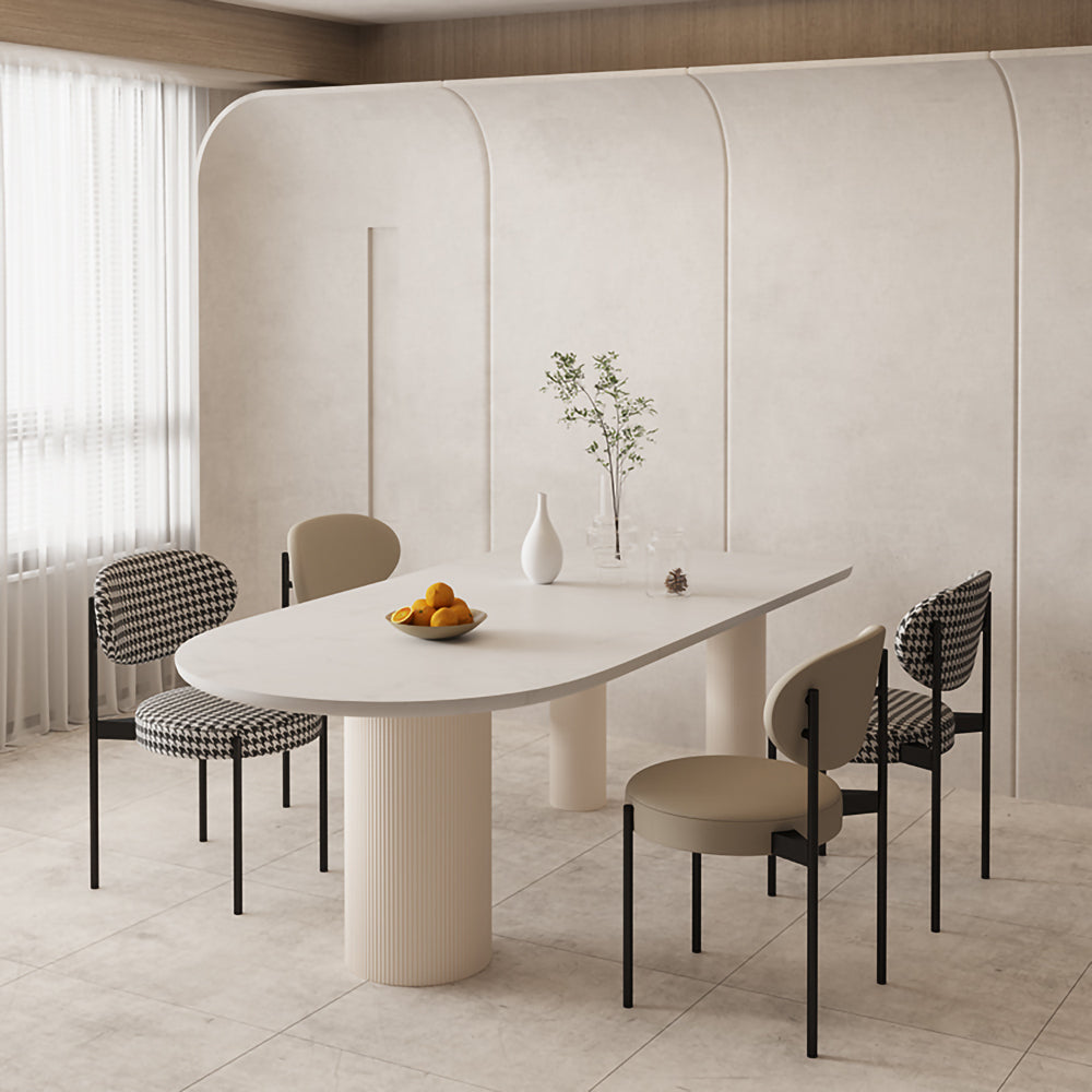 LUXORA DT1012 Minimalist Style 140-160-180cm Sintered Stone Dining Table