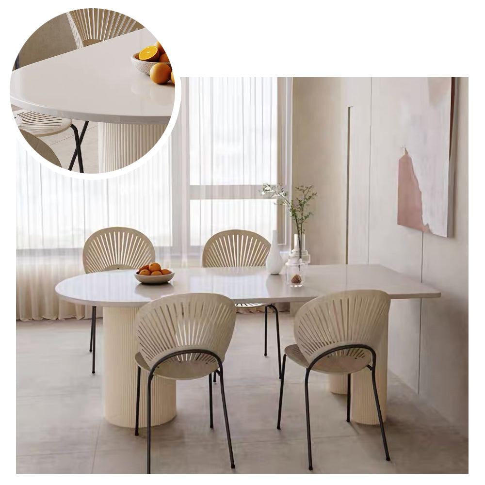 LUXORA DT1012 Minimalist Style 140-160-180cm Sintered Stone Dining Table