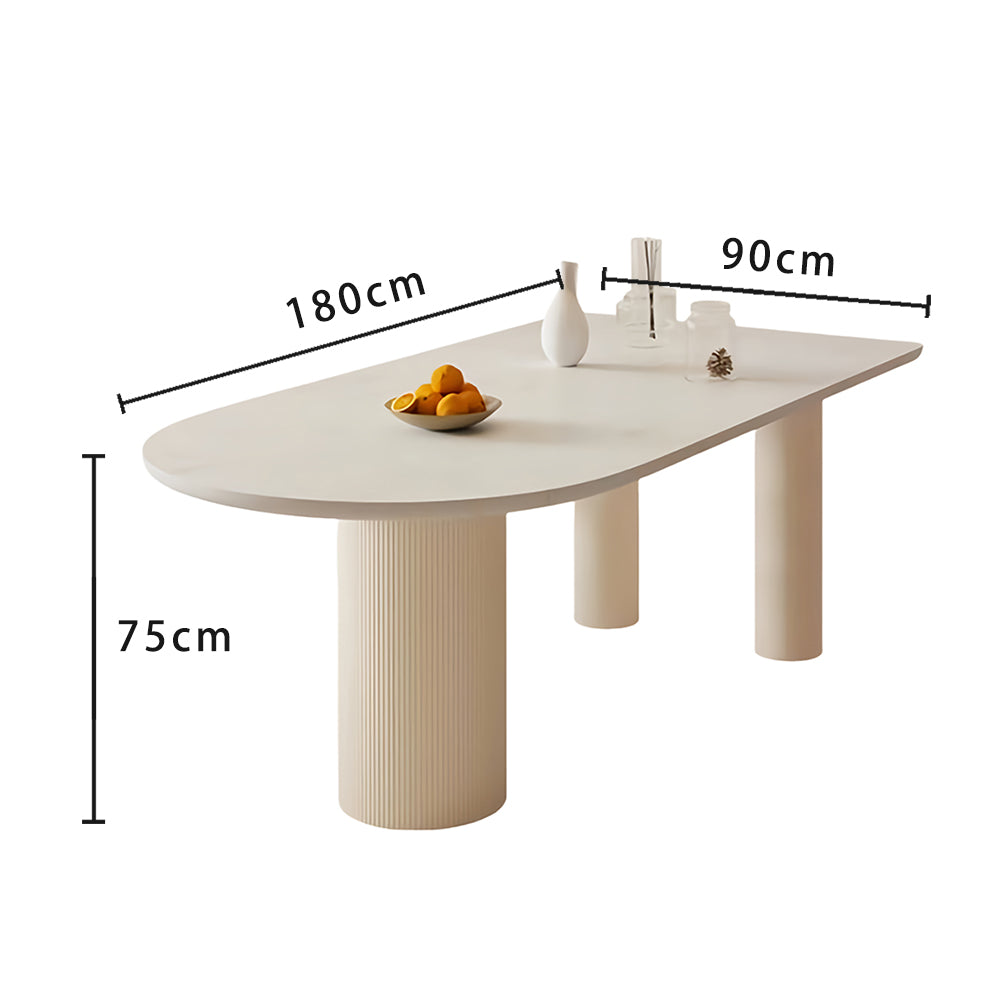 LUXORA DT1012 Minimalist Style 140-160-180cm Sintered Stone Dining Table